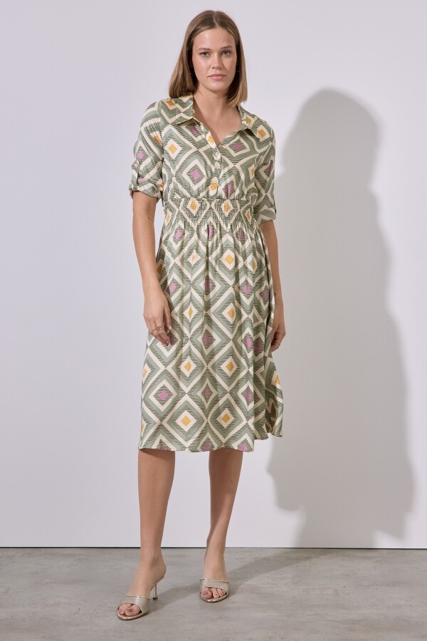 Vestido Printed MULTI/VERDE