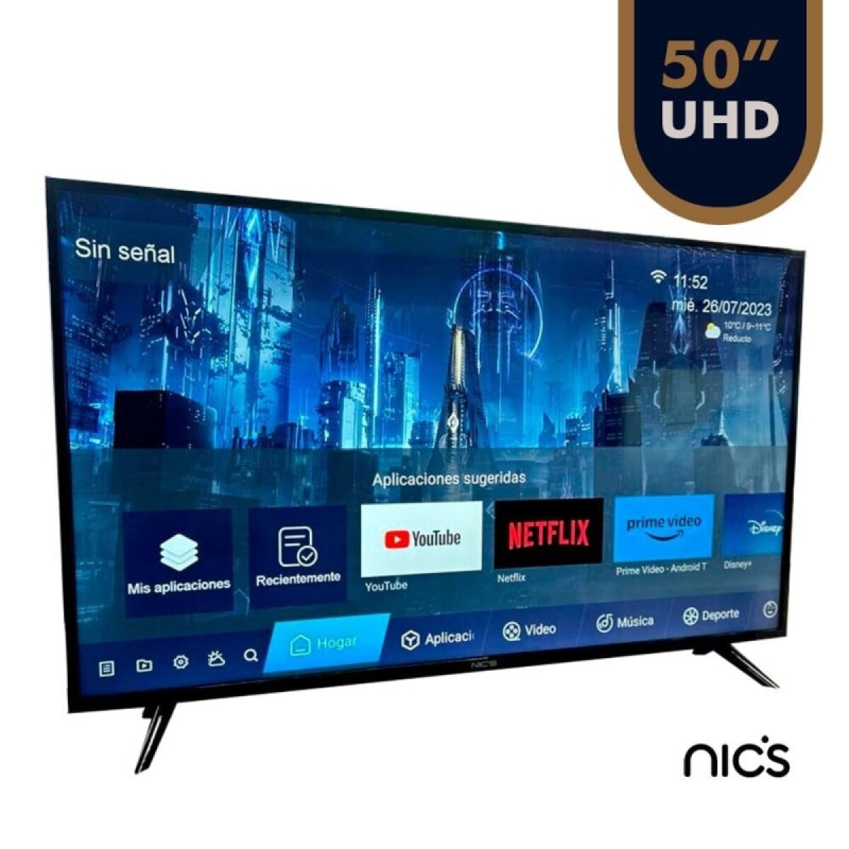 Tv Smart Nics 50" 4k Uhd 