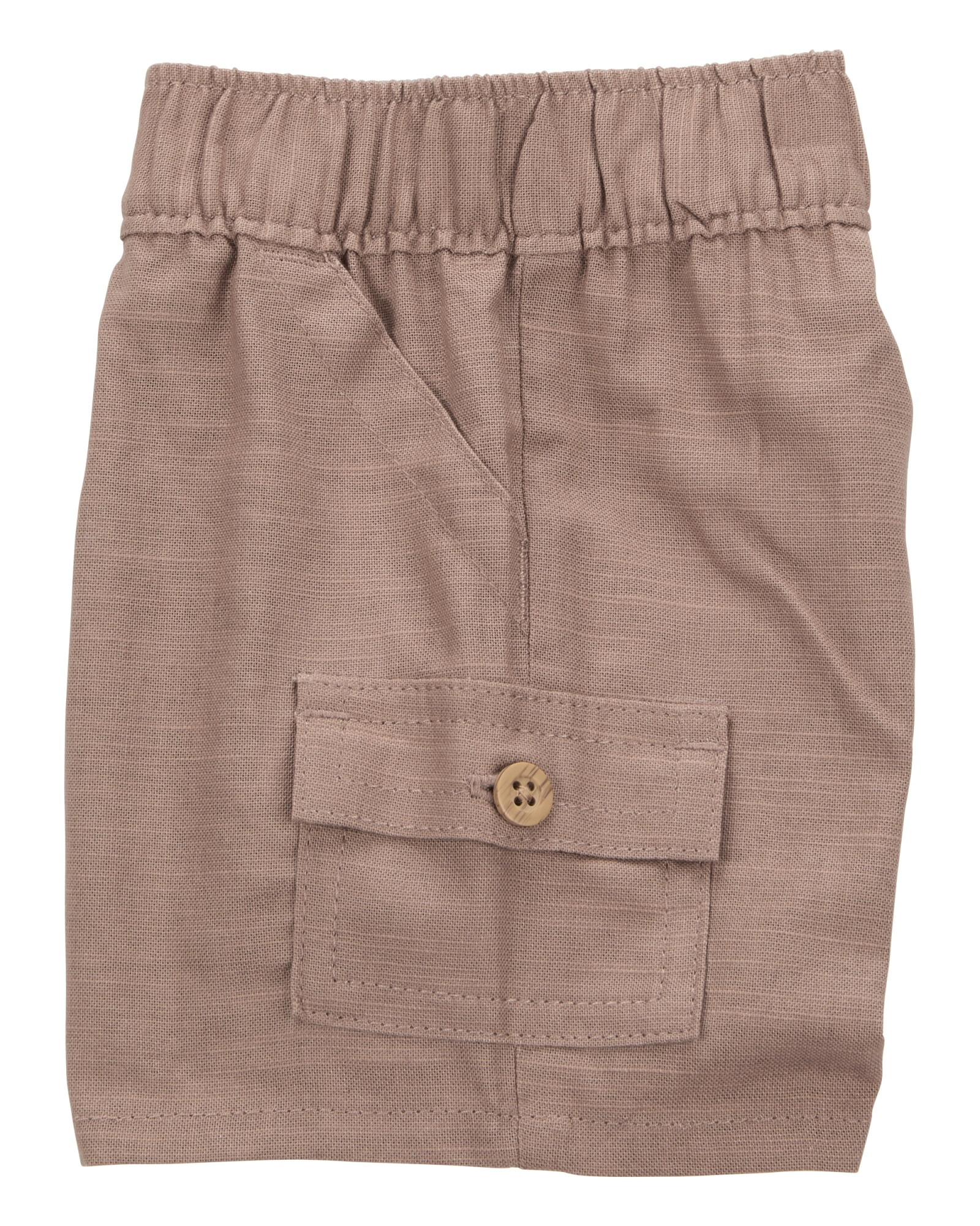 Set tres piezas de algodón, short, camisa y remera manga corta, diseño playa Sin color