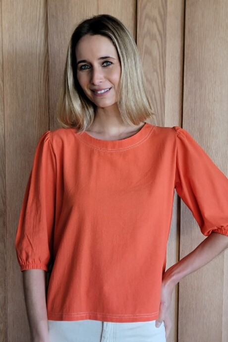Remera Rose Naranja