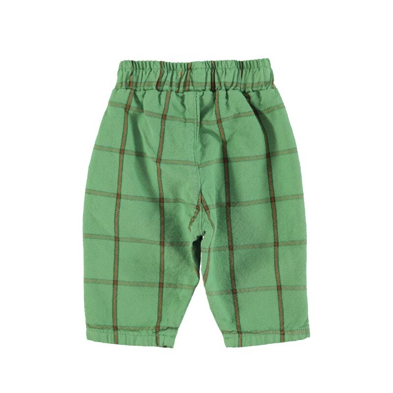 Pantalón a cuadros con bolsillos y elástico Pantalón a cuadros con bolsillos y elástico
