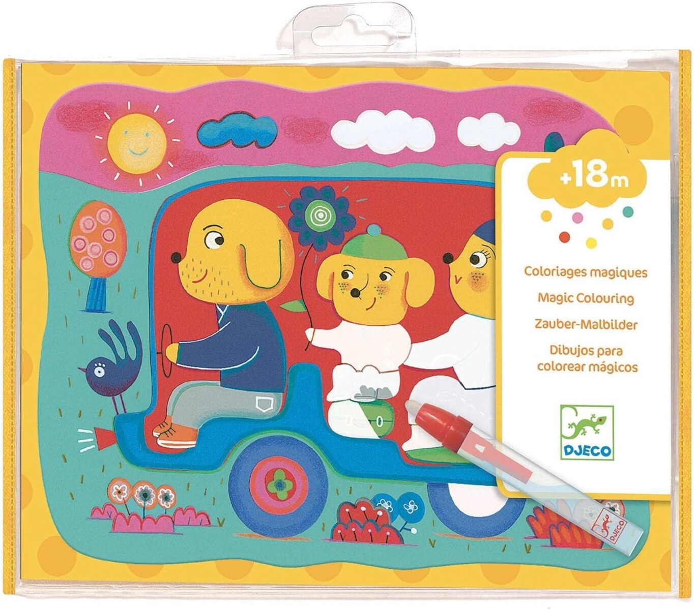 Set de dibujos para colorear mágicos - Perros 