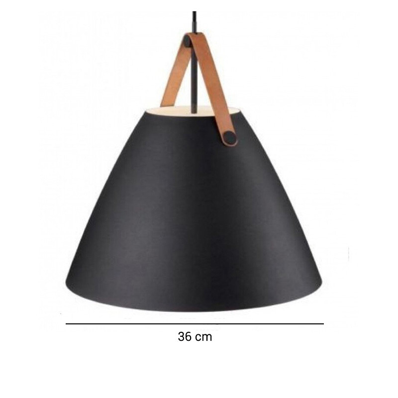 ACDTP36 Lámpara de techo Colgante Nordica Tee Pee Negro Grande