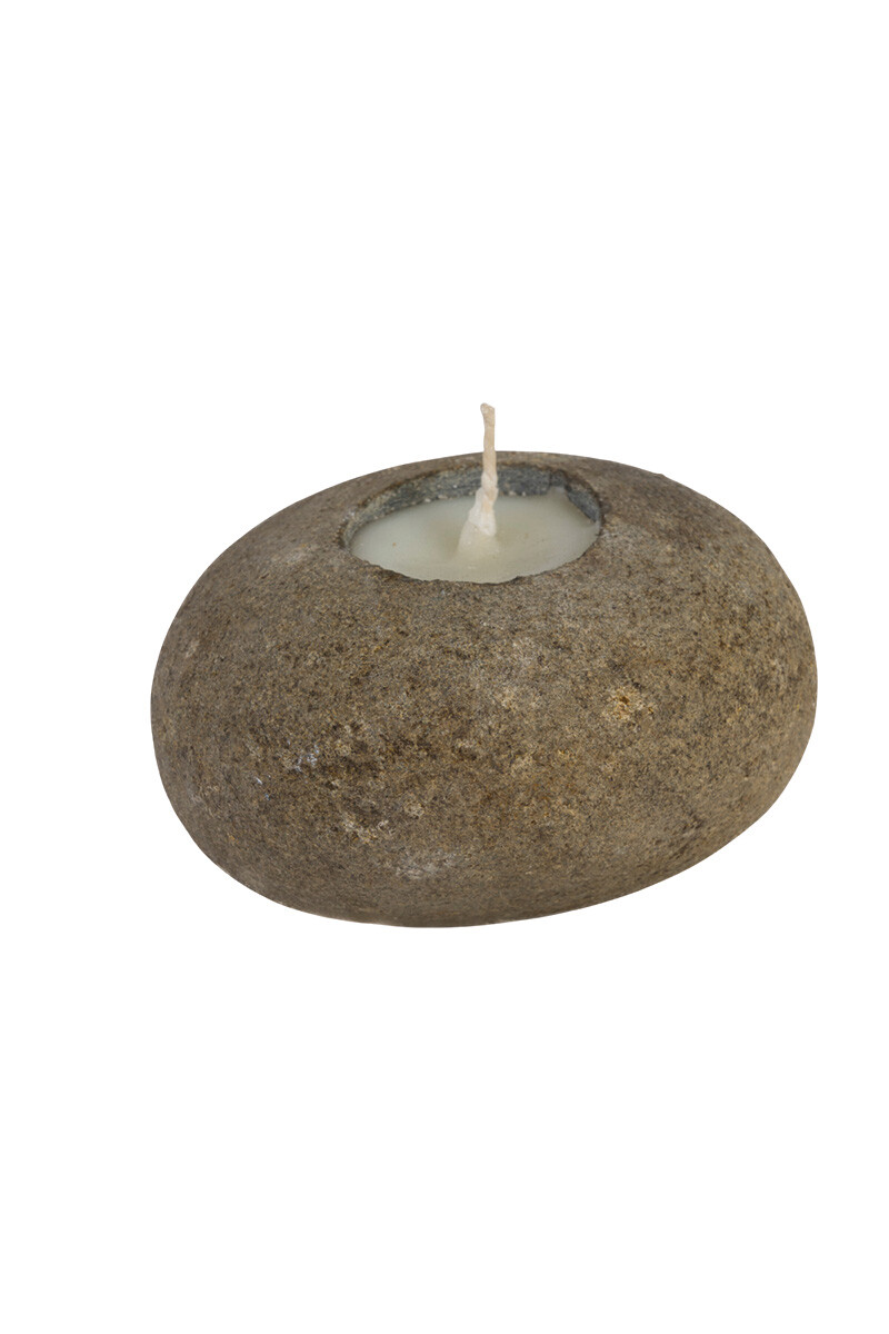 VELAS Y CANDELABROS - CANDELABRO STONE 15X13X8H CM 