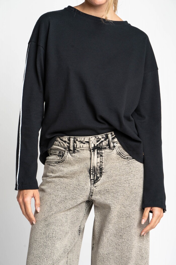 Sweater Algodón Peinado Negro