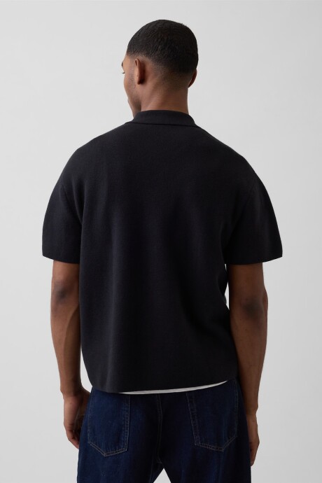 Buzo Tipo Polo Manga Corta Hombre Moonless Night
