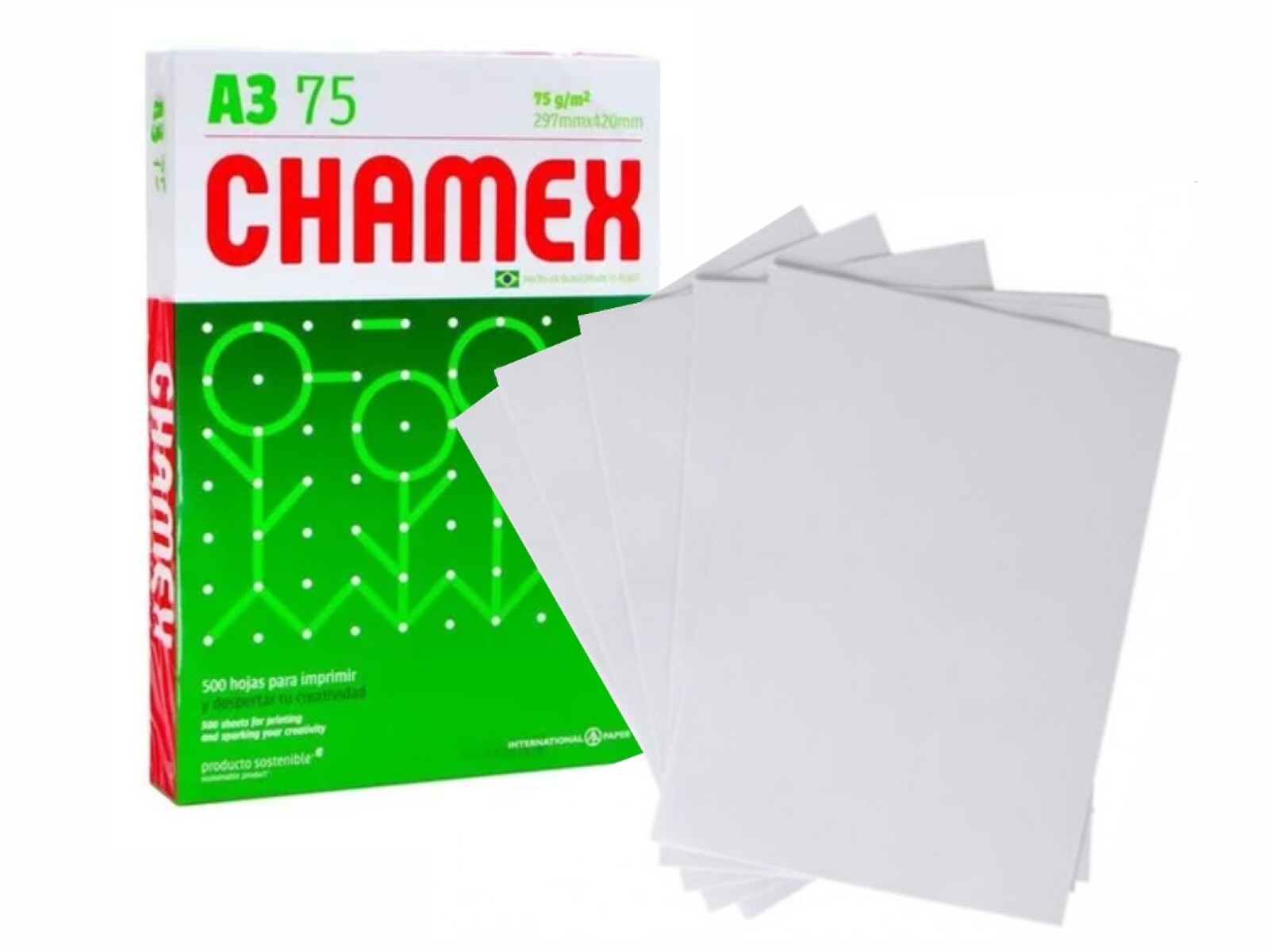 Papel Chamex A3 75GR - 001 