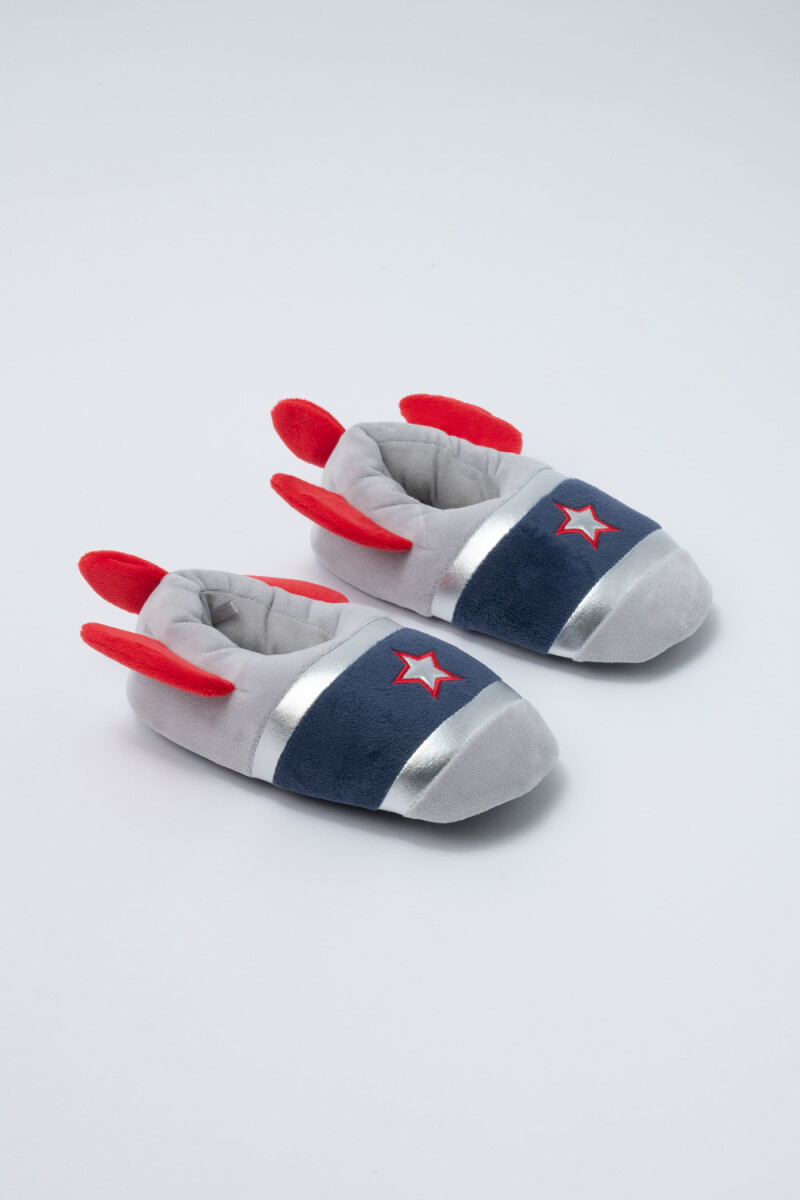 Pantufla cohete - Gris 