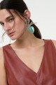 VESTIDO CORTO Tabaco