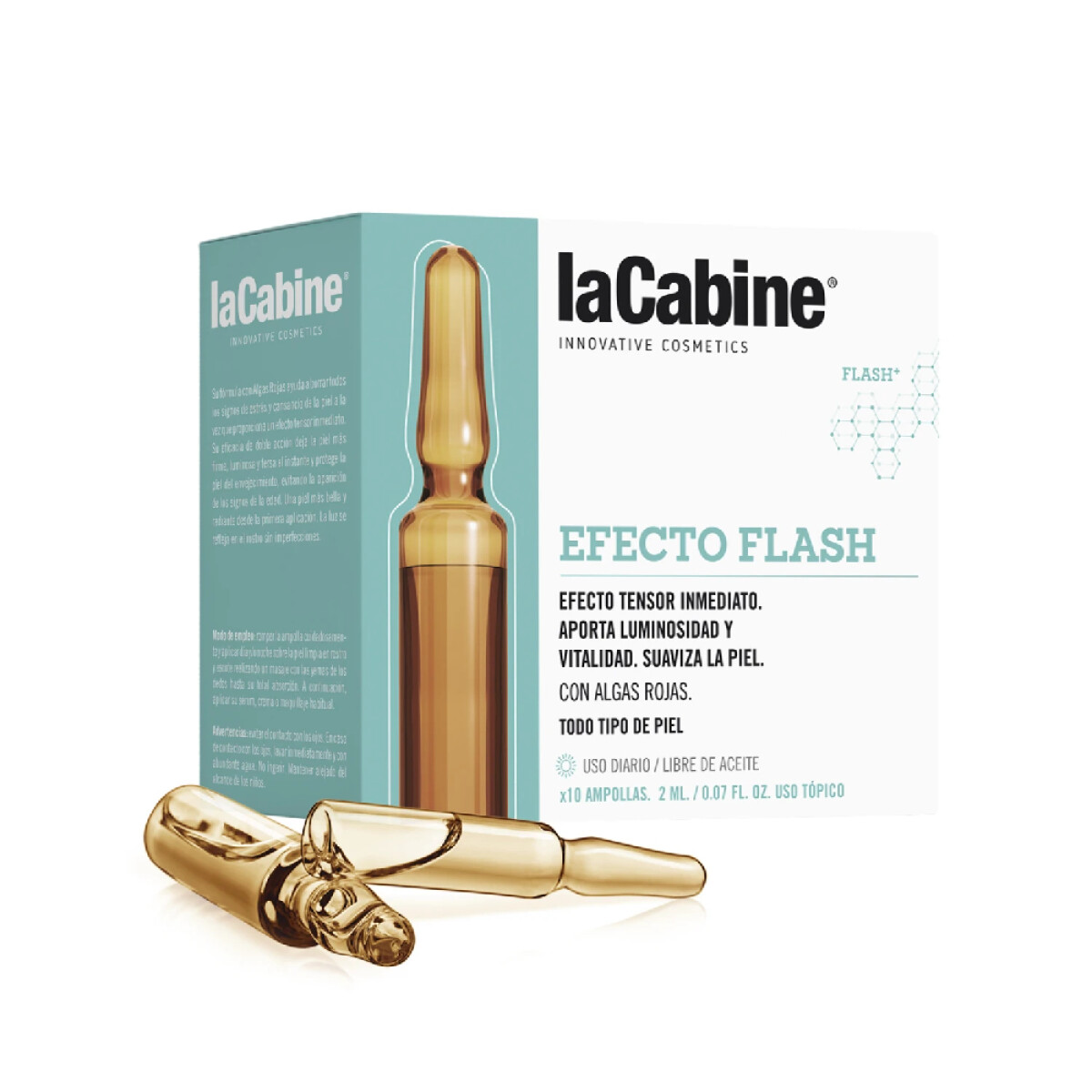 La Cabine Ampollas Efecto Flash 10 unidades x 2 ml. 