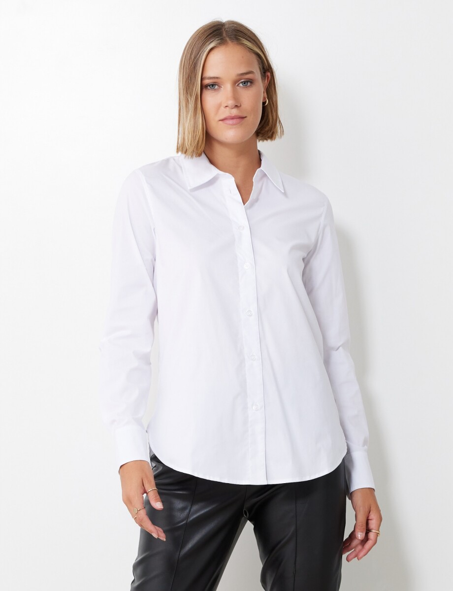 Camisa Algodón - Blanco 