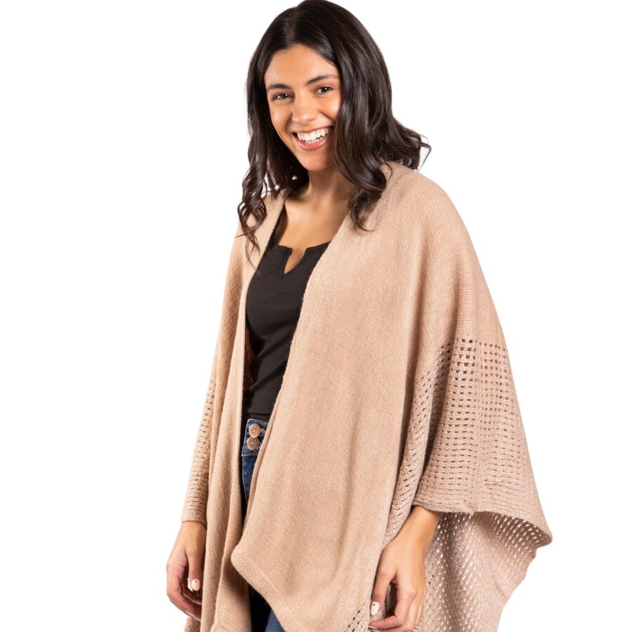 CHERRY RUANA BEIGE