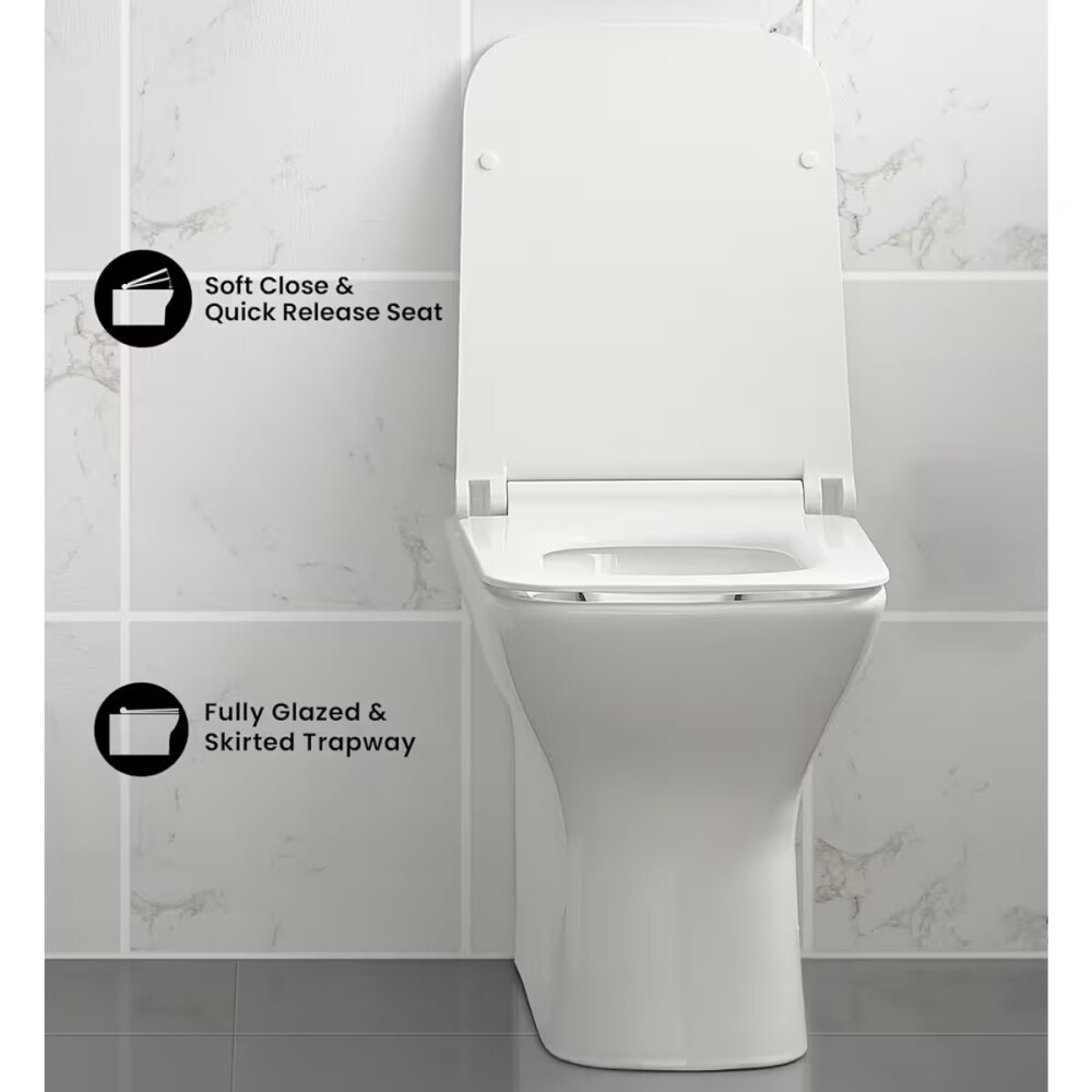 Inodoro corto Lenna Blanco 51X34X40cm Inodoro Corto Lenna Blanco 51x34x40cm