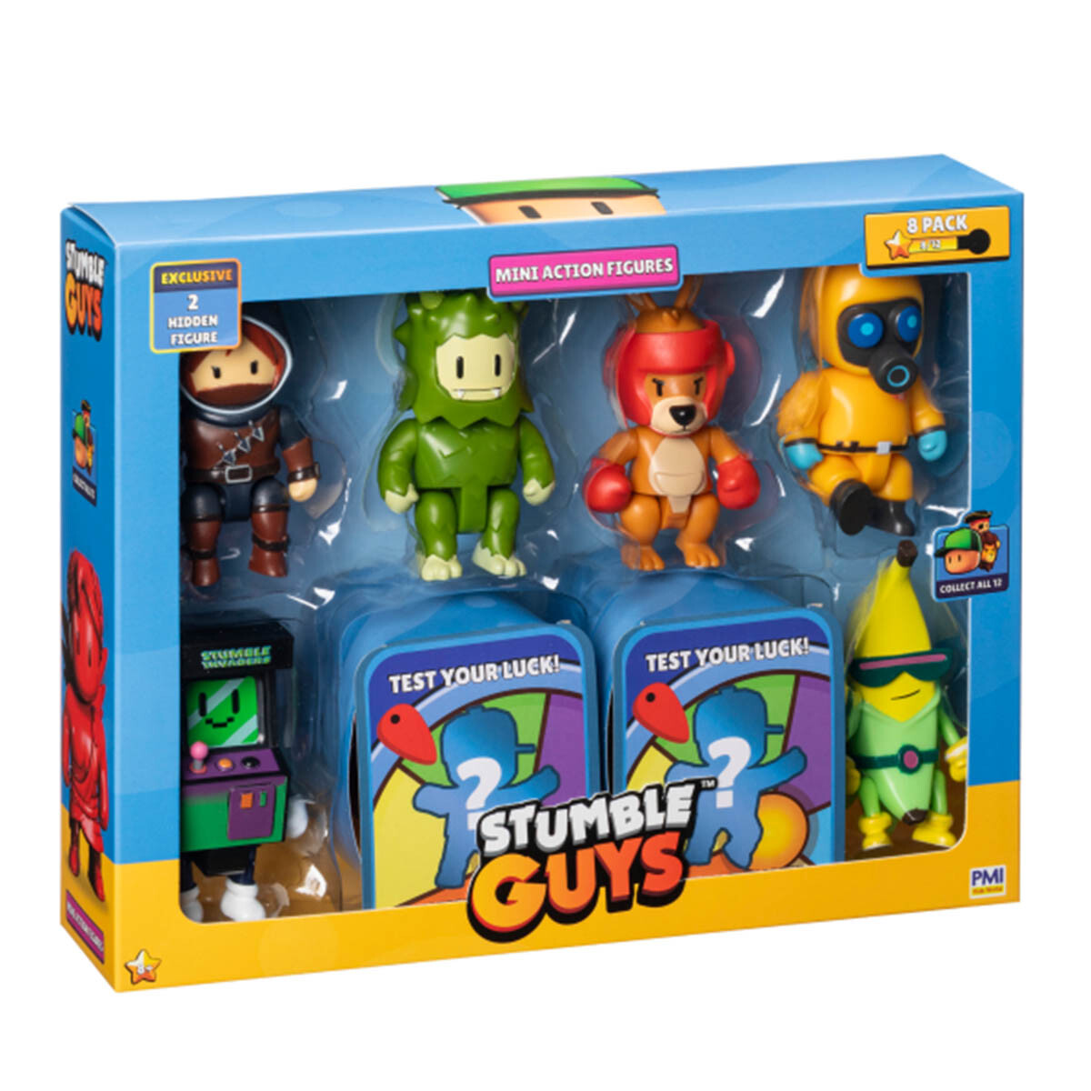 Stumble Guys Pack X8 Figuras Muñecos Articulados 