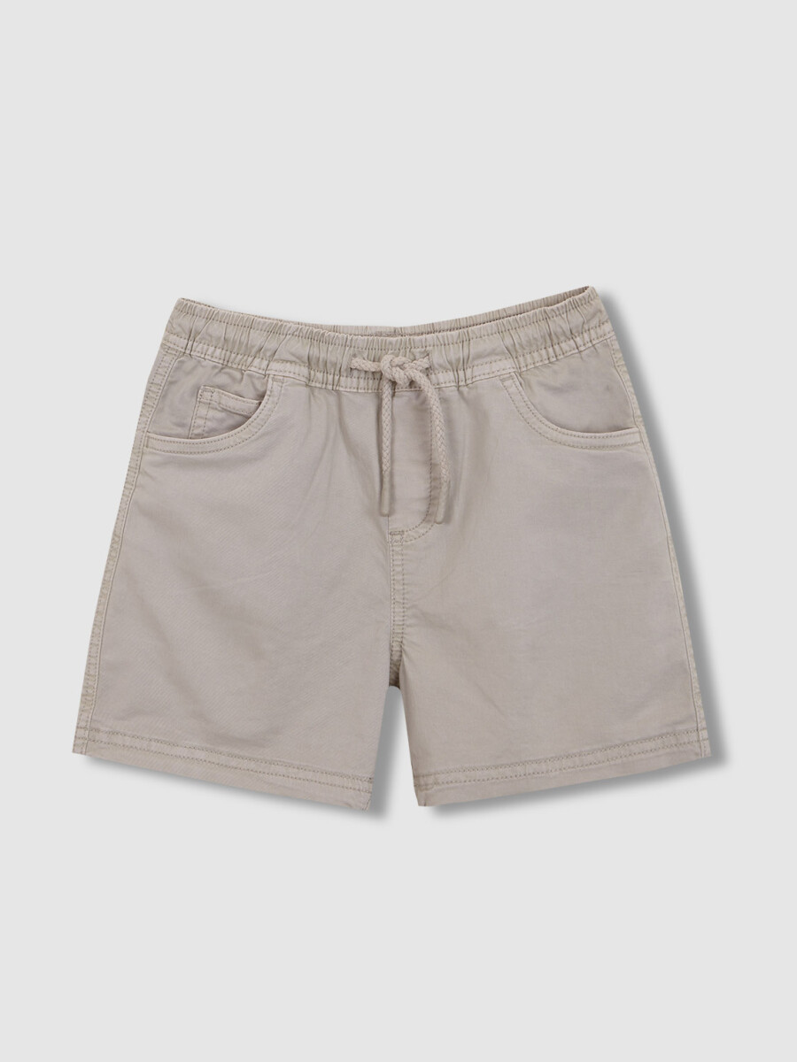 Pantalon Con Cinturilla Elastica Gris