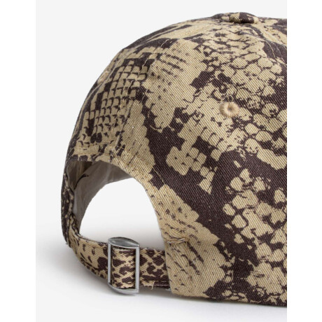 Cap Con Estampado Snake Print Estampado Animal Print
