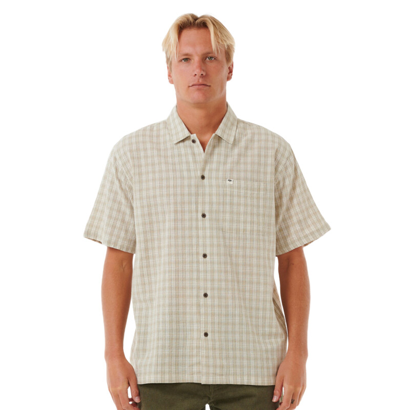 Camisa Rip Curl Classic Surf Check - Beige Camisa Rip Curl Classic Surf Check - Beige