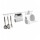 Set Cocina Escurridor Platos Aereo Cromado Blanco