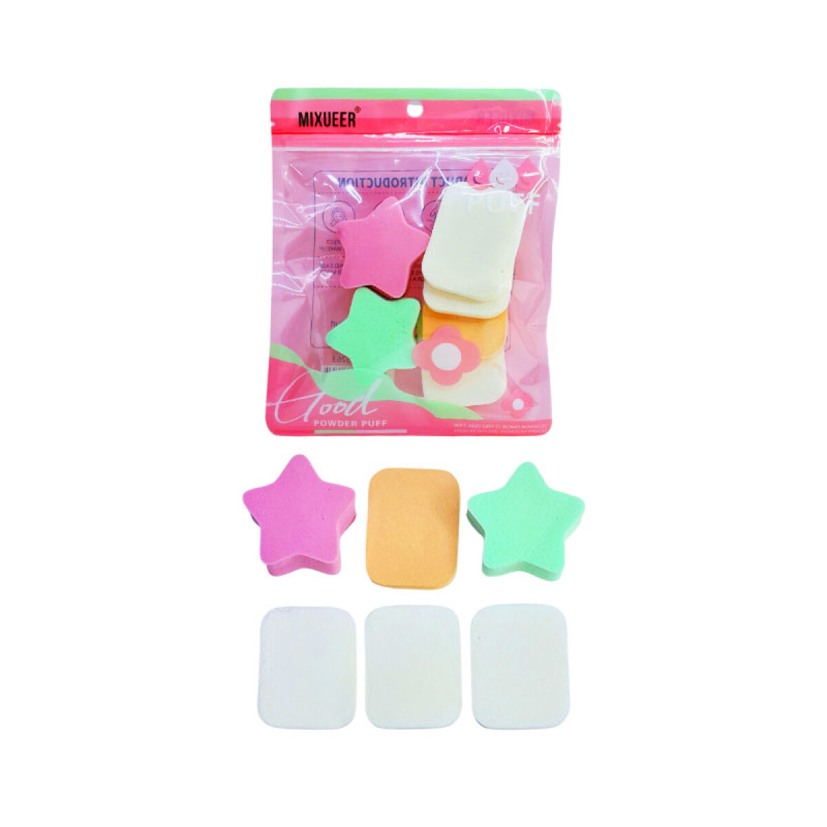 Puff esponjas de maquillajes x6 unidades - Puff Esponjas De Maquillajes X6 Unidades 