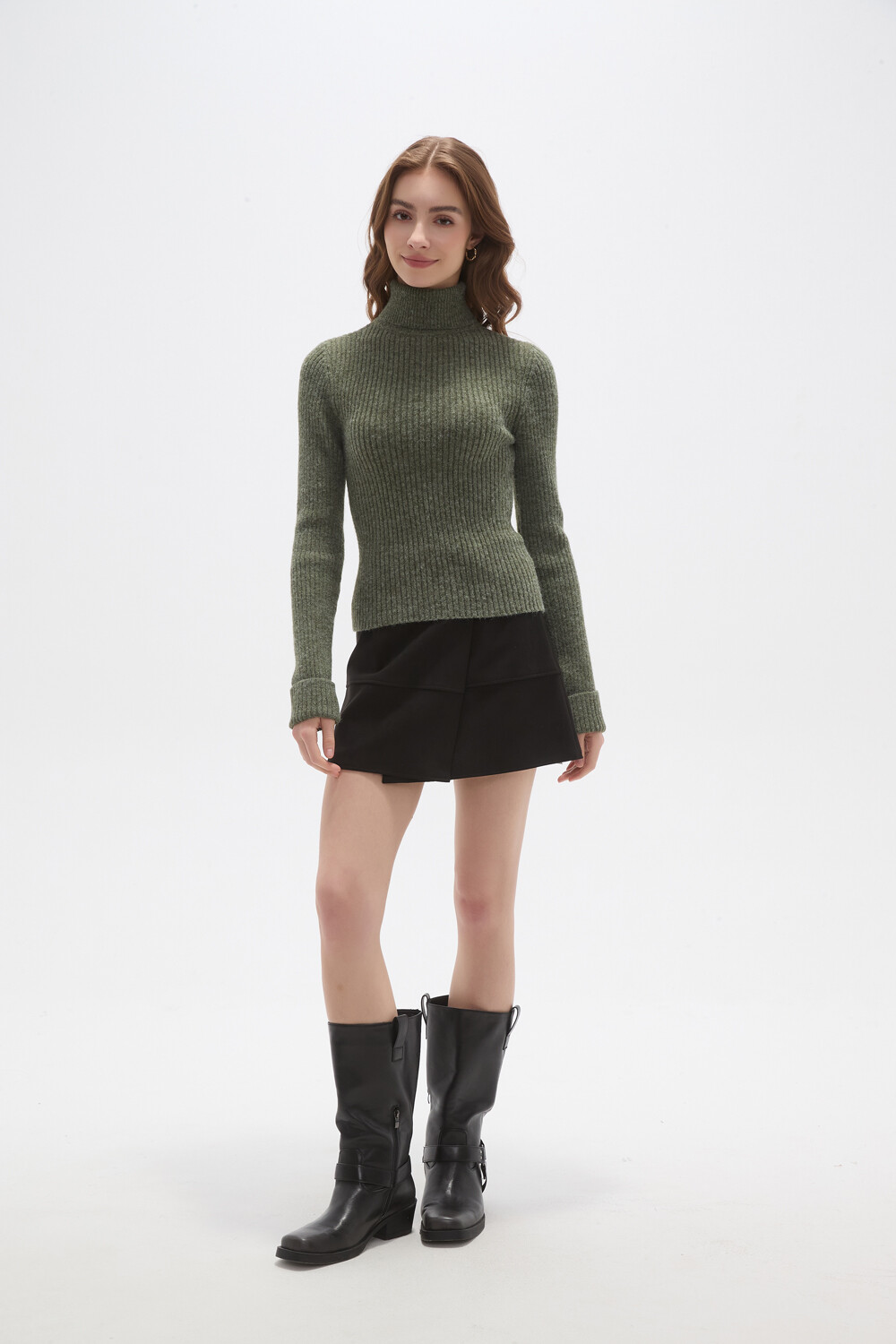 Polera Elizabet Verde Melange