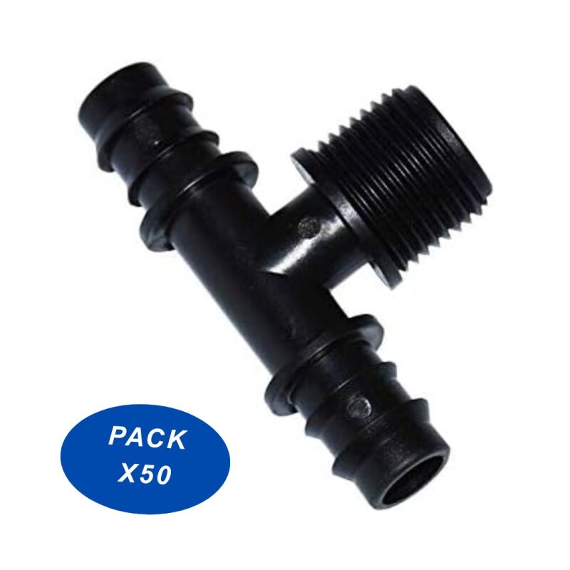 Tee 20mm X 1/2" PACK X 5O Tee 20mm X 1/2" PACK X 5O