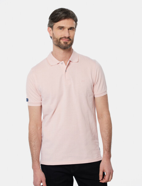 REMERA POLO LISA Rosado