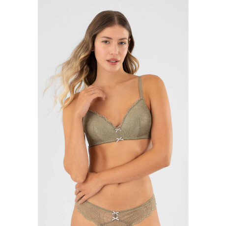 Soutien triangulo preformado gladiolo Verde malva