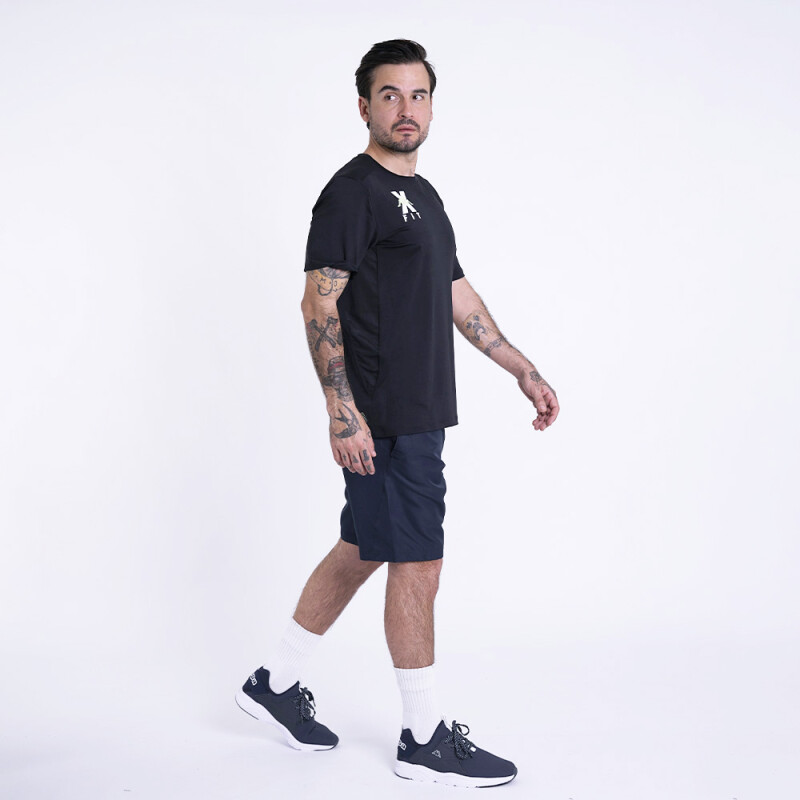 Polo Training Kombat Wkt Ello Hombre Black-green Paradise