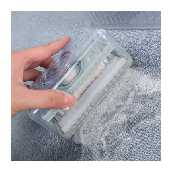 Jabonera Dispensador Jabón 2 En 1 Baño Lava Ropa Rodillos Variante Color Gris