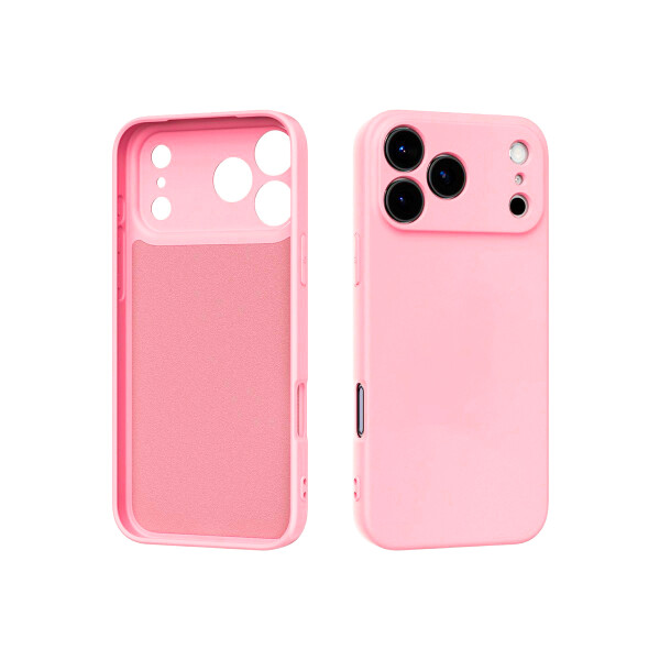 Protector para iPhone 17 Pro Max engomado color rosa Protector Para Iphone 17 Pro Max Engomado Color Rosa