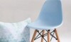 Silla DKR Base - En Madera - Infantil Celeste