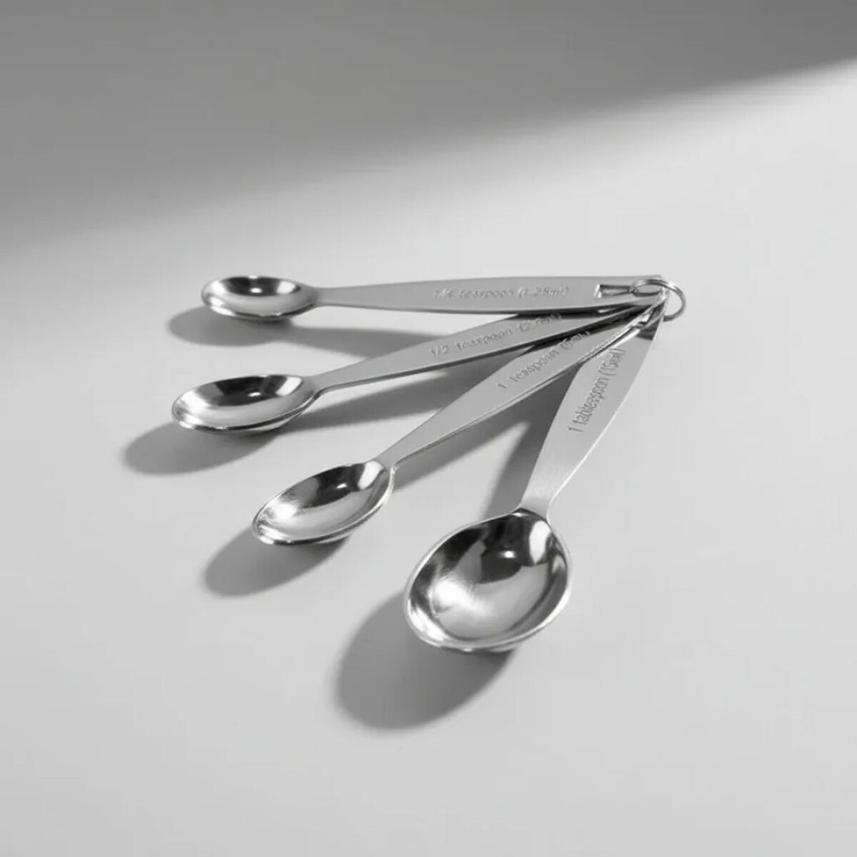 Set de Cucharas Medidoras Acero Inoxidable Corrina x4 Piezas 