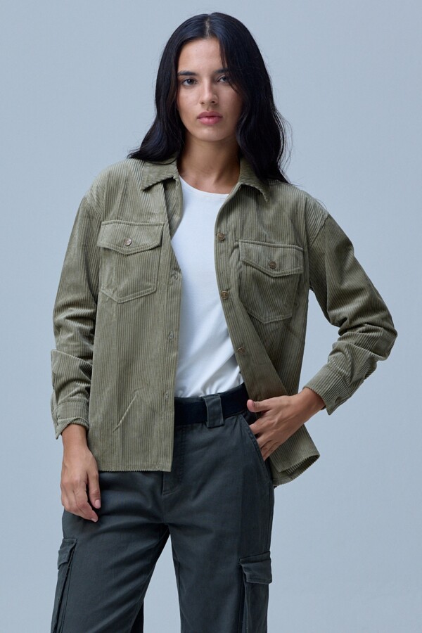 Sobrecamisa Corderoy VERDE