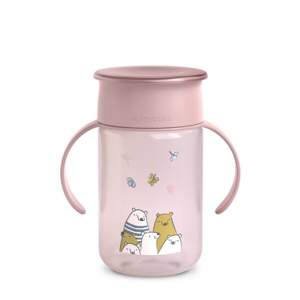 Vaso 360 SUAVINEX bear rosa
