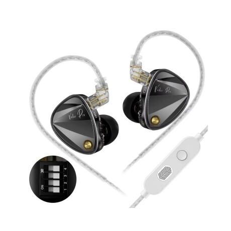 Auriculares Kz Vader Pro Con Switch Y Microfono Auriculares Kz Vader Pro Con Switch Y Microfono