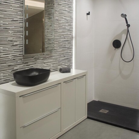 PLATO DE DUCHA 80X100 PLATO RESINA MARMOL NEGRO NEGRO