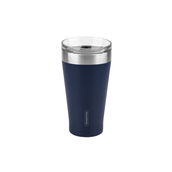 Vaso térmico azul con tapa 550ml. "EXATA" TF6714