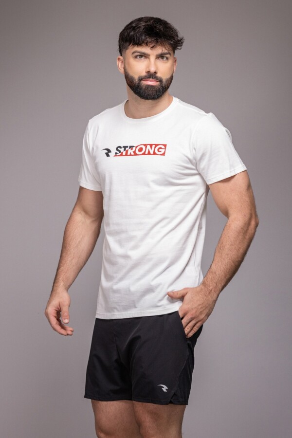 Remera con Serigrafía. Natural.