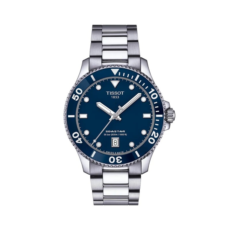 Reloj Tissot T1204101104100 Seastar 1000 40mm de acero Reloj Tissot T1204101104100 Seastar 1000 40mm De Acero