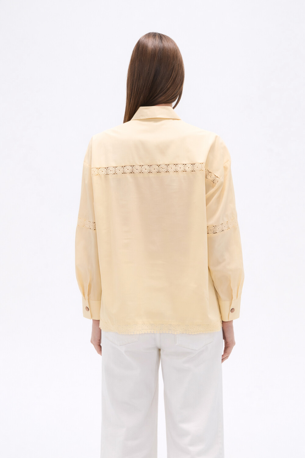 Camisa Agreica Amarillo Palido