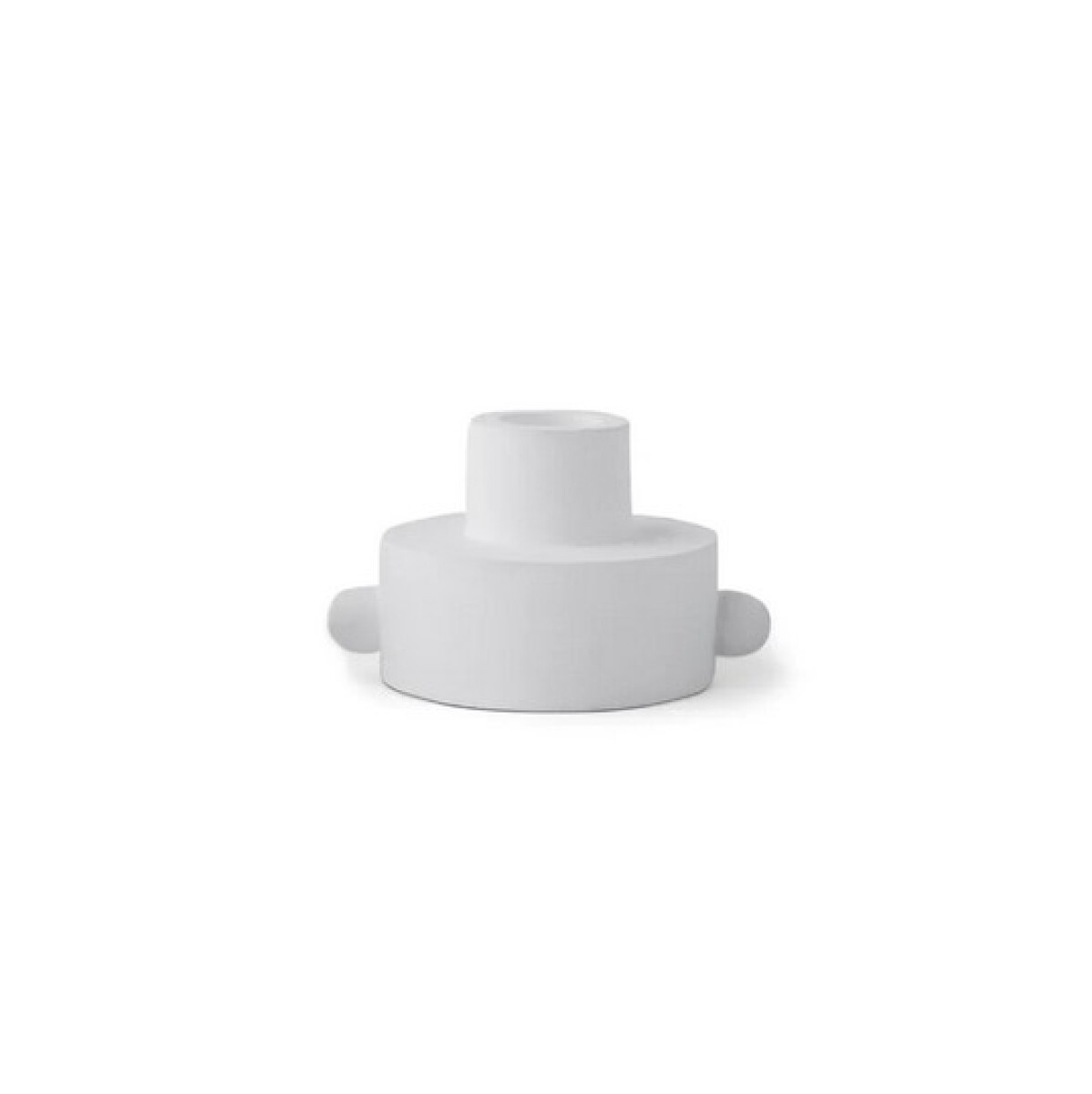 Candelabro de cerámica dual - Blanco 