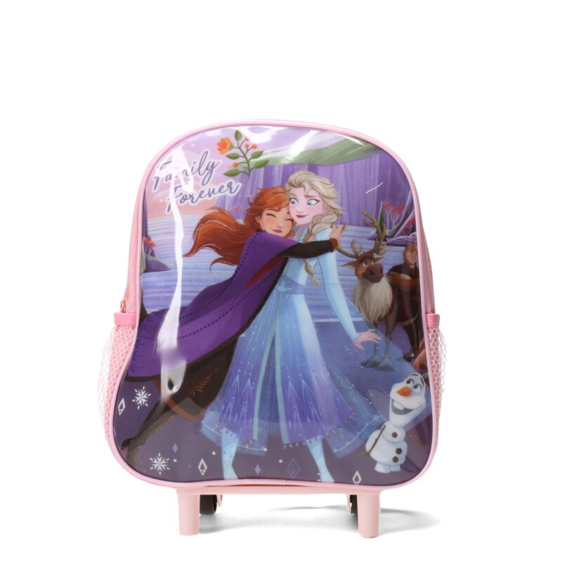 Mochila Disney Frozen Family Forever Con Carro Rosado - Violeta