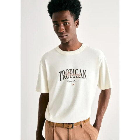 CAMISETA MM MASC BEGE CLARO