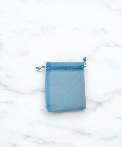 Bolsa organza 8x11 cm. TURQUESA