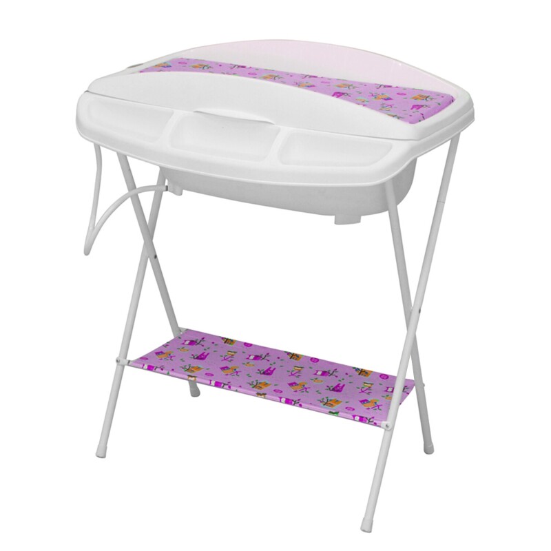 Baño de bebé con cambiador Bebesit Gaviota hasta 3 años Rosa