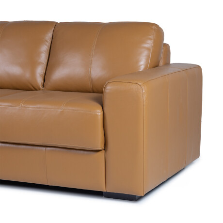 Rinconera Colorado - Cuero Básico - Chaise izquierdo Camel - (Preventa)