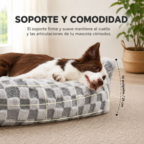 Cama Sofá Mascotas 65x50 Gris Acolchada Lavable Con Asa Cama Sofá Mascotas 65x50 Gris Acolchada Lavable Con Asa