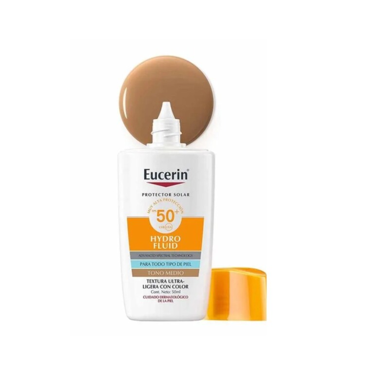 Protector Solar Eucerin Hydro Fluid Fps50+ Tono Medio Protector Solar Eucerin Hydro Fluid Fps50+ Tono Medio