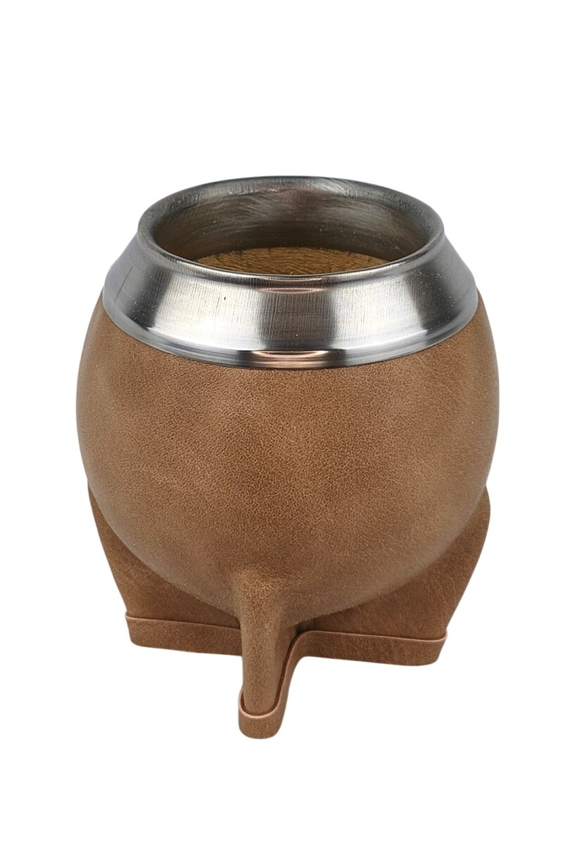 Mate calabaza simil color torpedo Beige