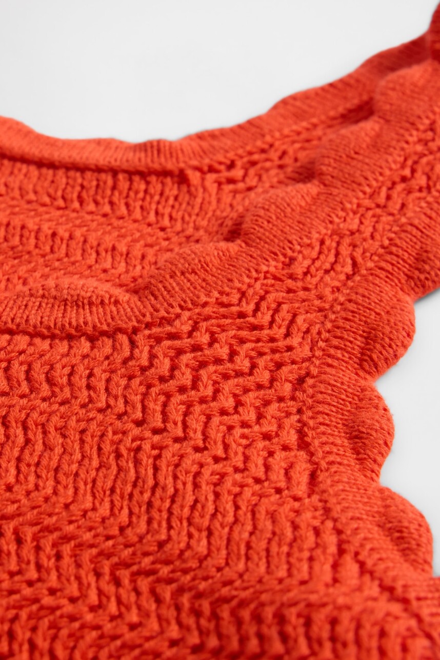 Musculosa Crochet Mujer Poster Red